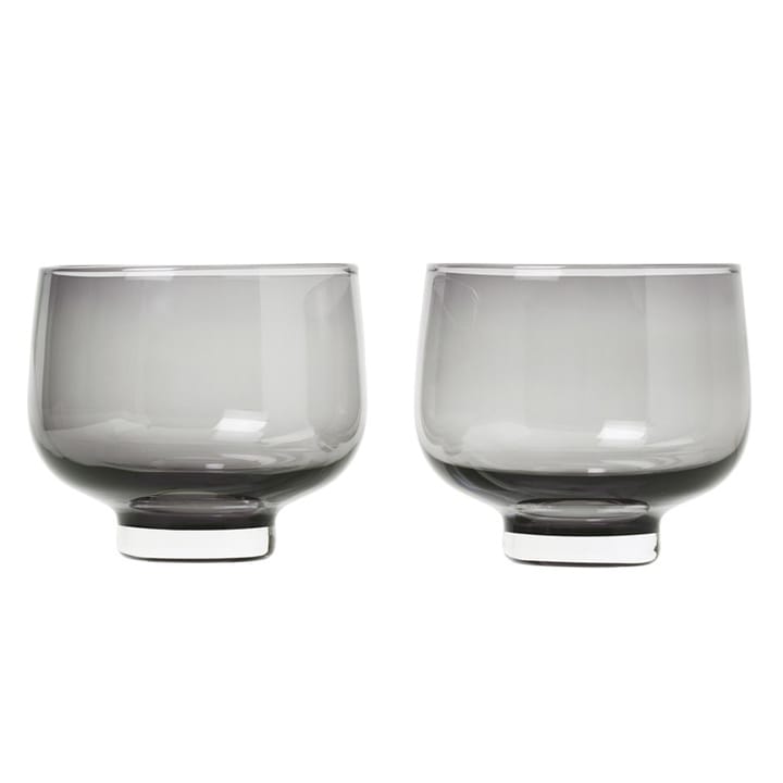 Flow tumbler glass 22 cl 两件套装 - Smoke - blomus