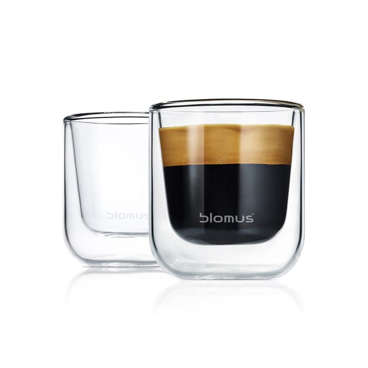 Nero insulating espresso glass 两件套装 - Clear - blomus