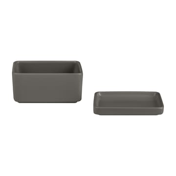 Pilar butter dish - storage box 250 ml - Pewter - blomus