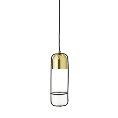 Bloomingville ceiling 灯 with hanging basket Ø10 cm - clear-gold - Bloomingville