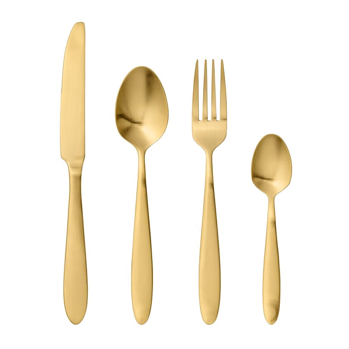 Bloomingville gold 餐具 cutlery 四件套装 - gold - Bloomingville