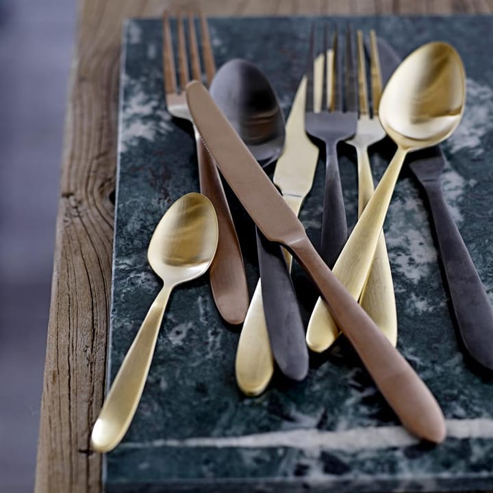 Bloomingville gold 餐具 cutlery 四件套装 - gold - Bloomingville