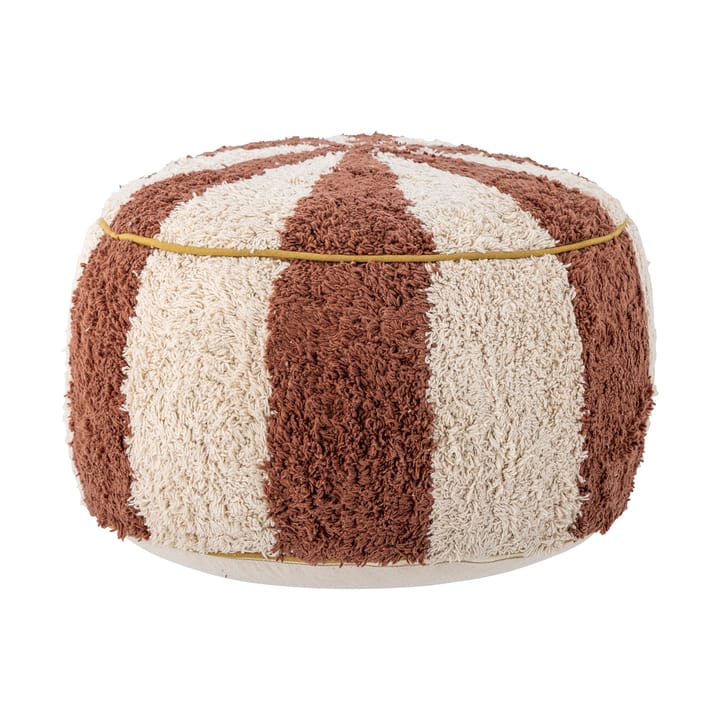 Charoline sit pouf Ø44 cm - Brown-white - Bloomingville