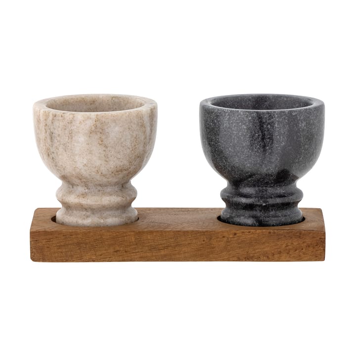 Inesa salt- & pepper celler set - Marble-Mango wood - Bloomingville