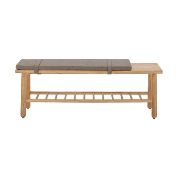 Linde bench with 靠枕|靠垫 - Grey - Bloomingville