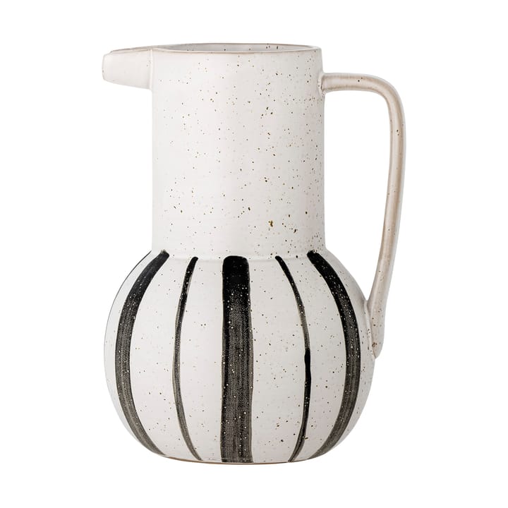 Marita pitcher 1.35 L - Black-white - Bloomingville