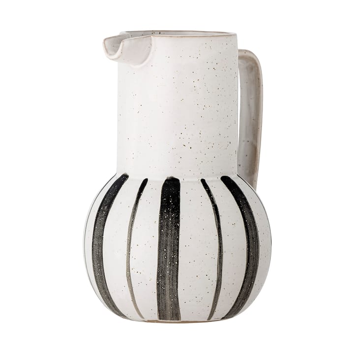 Marita pitcher 1.35 L - Black-white - Bloomingville