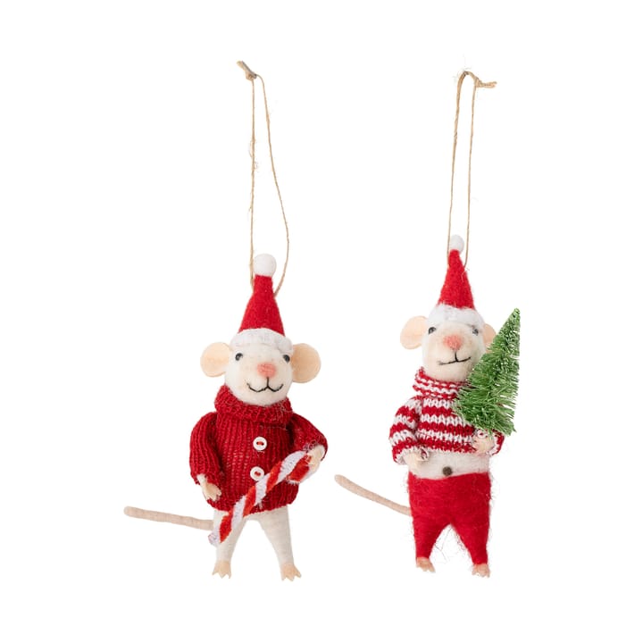 Peo 圣诞树 decorations 羊毛 2件 - Christmas mice - Bloomingville