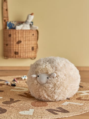 Rubert plush toy 33 cm - Nature lambskin - Bloomingville