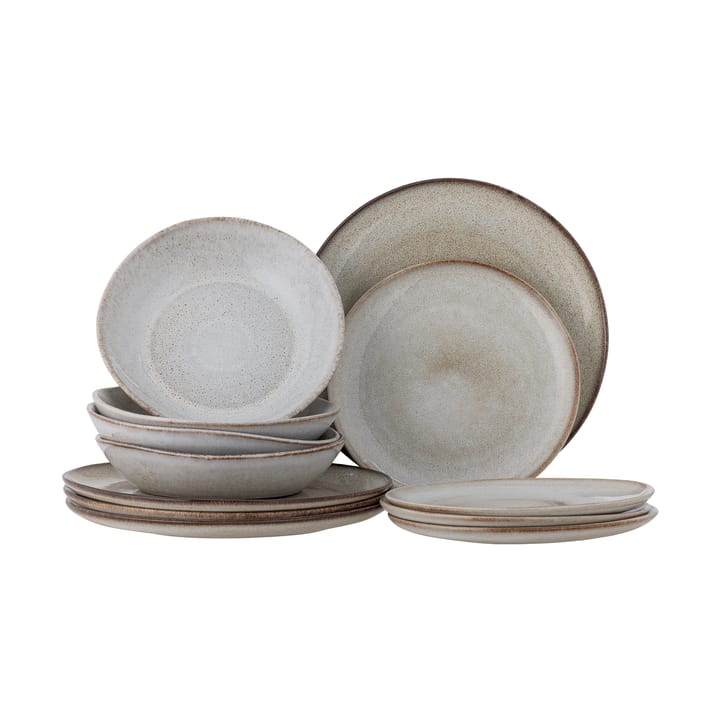 Sandrine Dinnerware 套装 12件 - Nature - Bloomingville