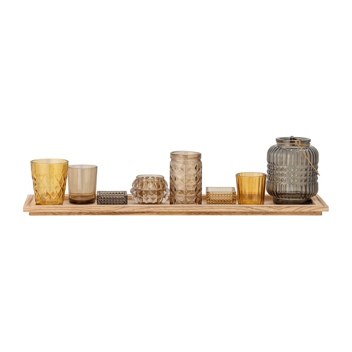 Sanga tray with 烛台  9 pieces - 棕色 - Bloomingville