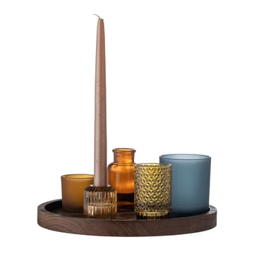 Sanga tray with lantern 5 pieces - 棕色-multi - Bloomingville