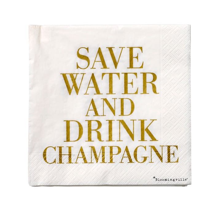 Save water napkin 20-pack, 33x33 cm Bloomingville