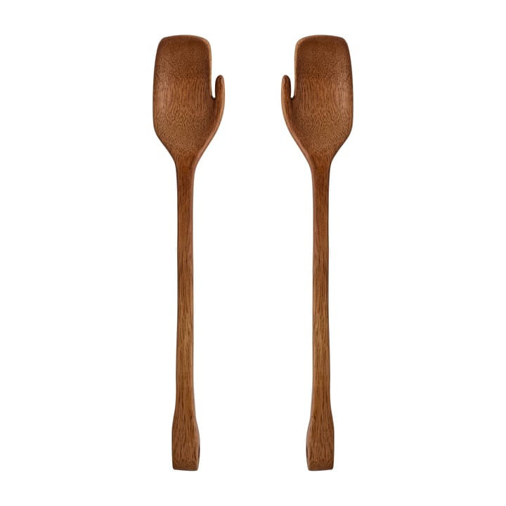 Zeena salad 餐具 cutlery 2 pieces - 棕色 - Bloomingville