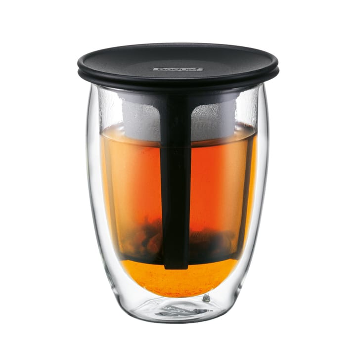 Tea For One glass with tea strainer - 黑色 - Bodum