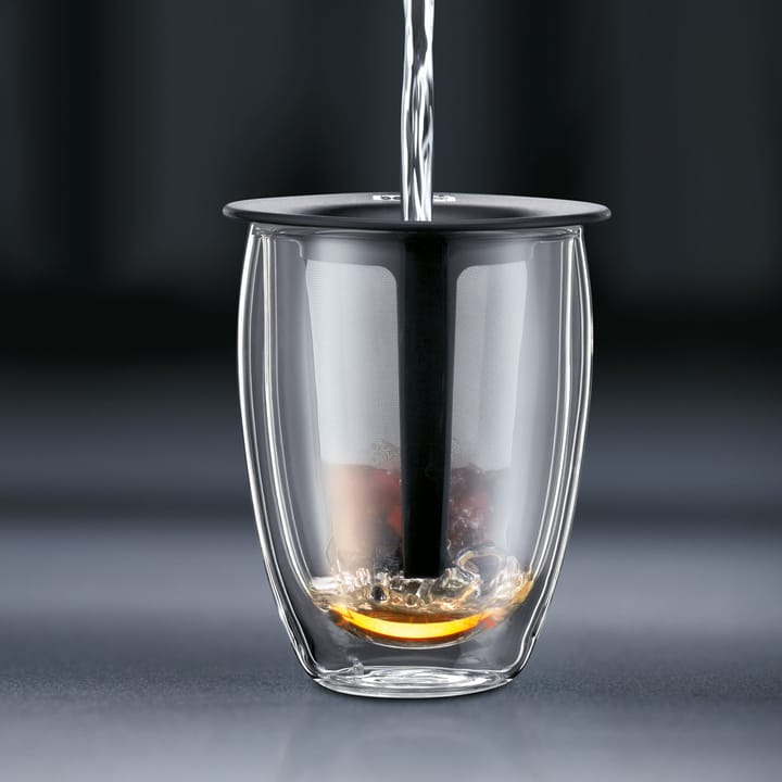 Tea For One glass with tea strainer - 黑色 - Bodum