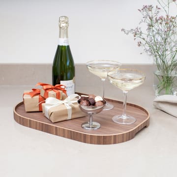 Bosign serving tray curveline large 34x47 cm - Walnut - Bosign