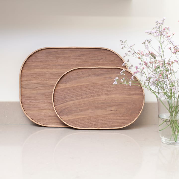 Bosign serving tray curveline large 34x47 cm, Walnut Bosign