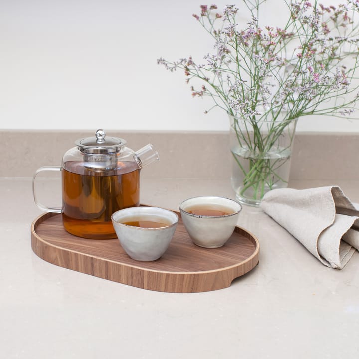 Bosign serving tray curveline medium 26x39 cm, Walnut Bosign