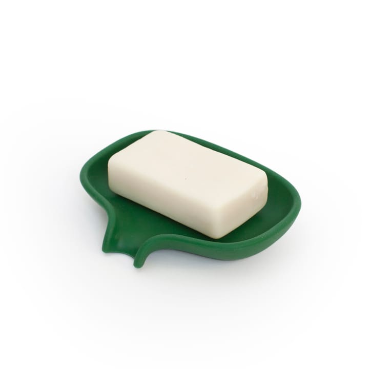 Soap dish with drainage spout silicone - Dark 绿色 - Bosign