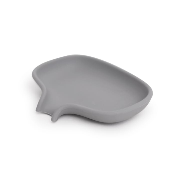 Soap dish with drainage spout silicone - 灰色 - Bosign