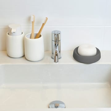 Soap 托盘 with concealed drain spout in silicone - 中 - 石墨 - Bosign