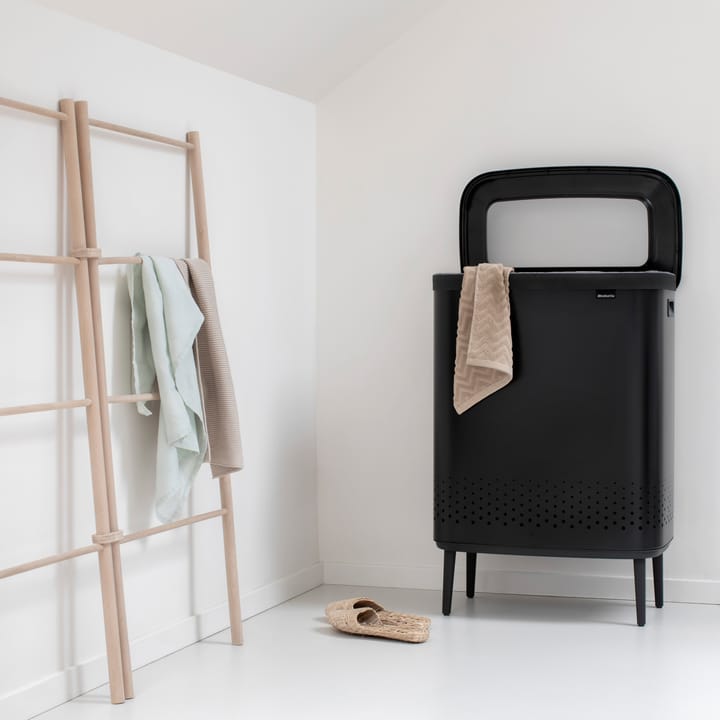 Bo laundry basket high 2x45 L - matte 黑色 - Brabantia