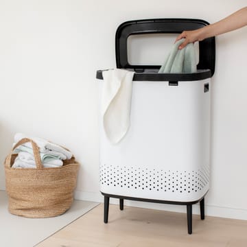 Bo laundry basket high 2x45 L - 白色 - Brabantia