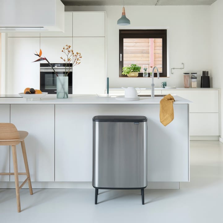 Bo touch bin high 2x30 L - matte-brushed steel - Brabantia