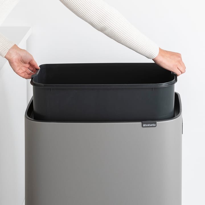 Bo touch bin high 60 L - Mineral concrete 灰色 - Brabantia