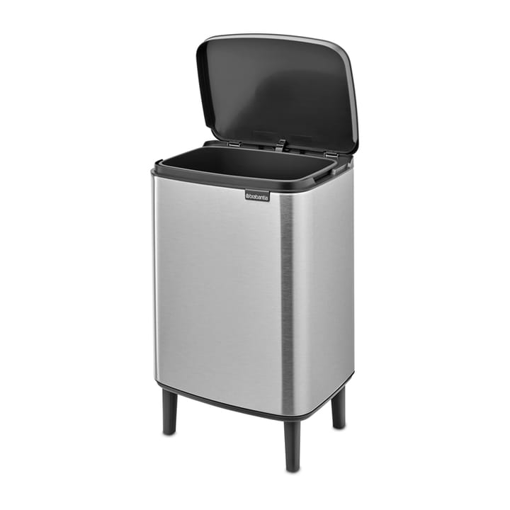 Bo waste bin high 12 L, Brushed steel - matte Brabantia