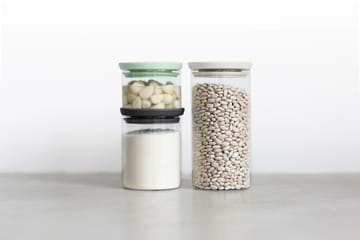 Brabantia glass jar 三件套装 - 黑色-灰色-绿色 - Brabantia