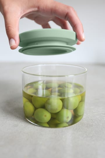 Brabantia glass jar 三件套装 - 黑色-灰色-绿色 - Brabantia