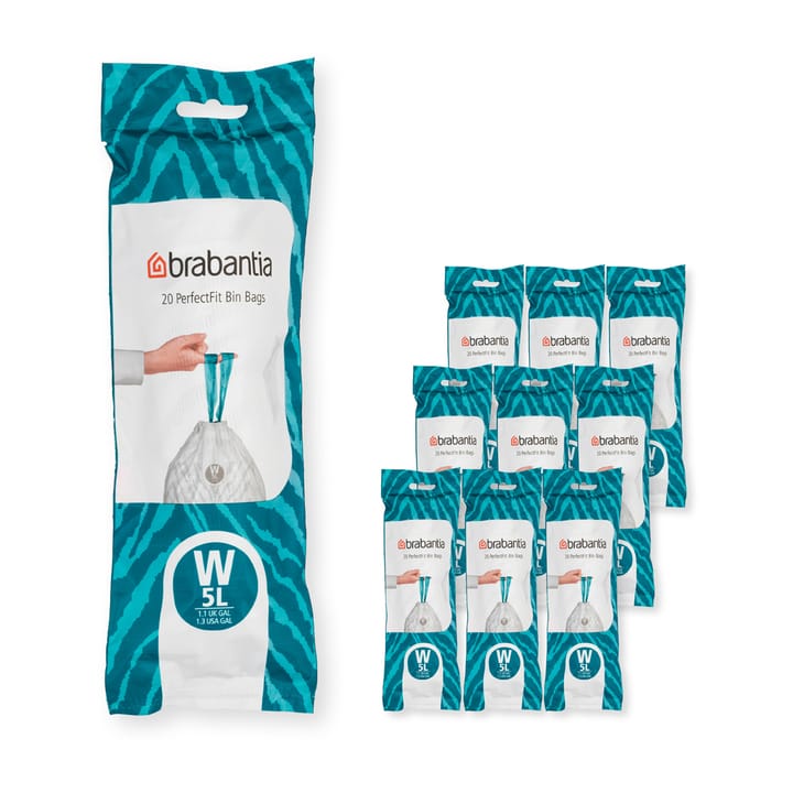 Brabantia PerfectFit bin bags 200 bags - Model W. 5 L - Brabantia