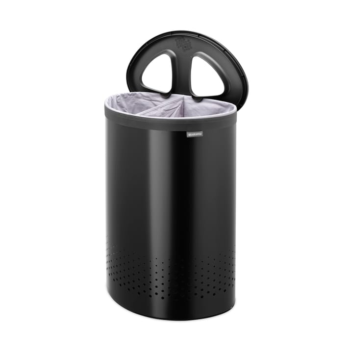 Brabantia 洗衣篮 selector 55 L, 哑光 黑色 Brabantia