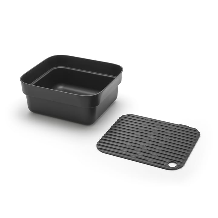 Sinkside dish 碗  with drying tray 34x37 cm - Dark 灰色 - Brabantia