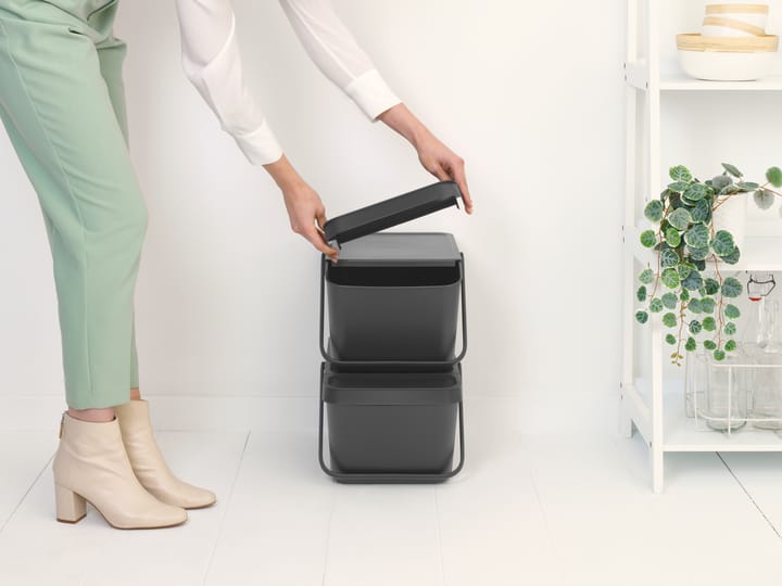 Sort & Go stackable 垃圾桶 20 L - Grey - Brabantia