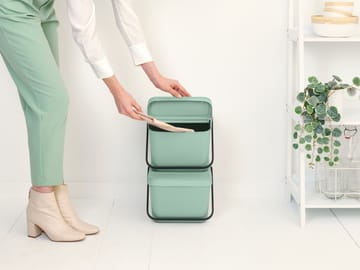 Sort & Go stackable 垃圾桶 20 L - Jade Green - Brabantia