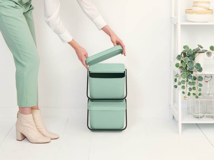 Sort & Go stackable 垃圾桶 20 L - Jade Green - Brabantia