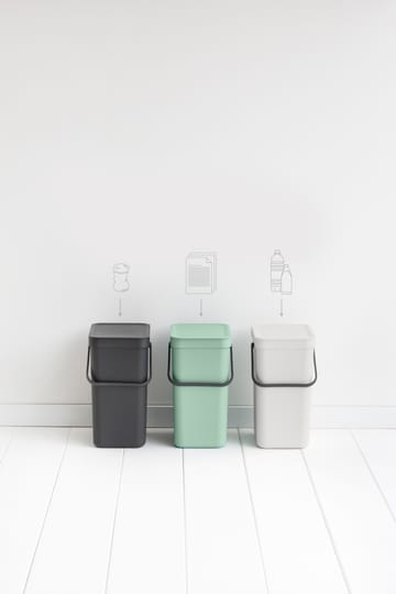 Sort & Go waste bin 12 l. - Jade 绿色 - Brabantia