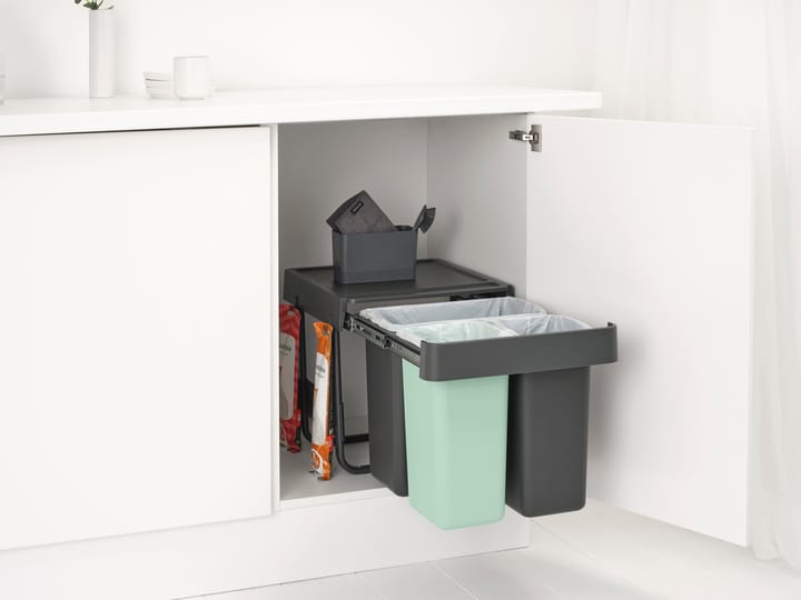 Sort&Go Built-in Bins, 10+10+20 L - 深灰色 - Brabantia