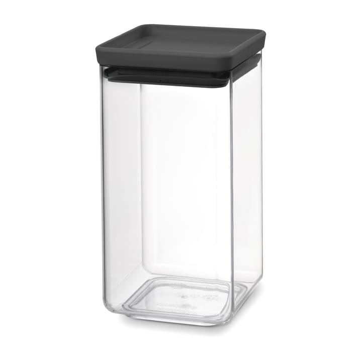 TASTY+ square storage jar 1.6 L - Dark 灰色 - Brabantia