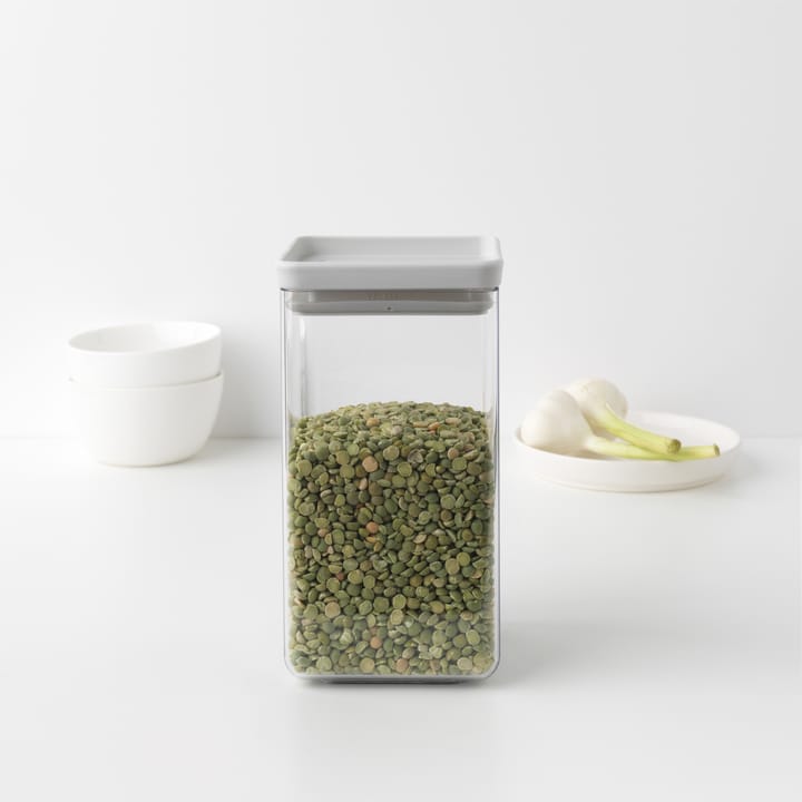 TASTY+ square storage jar 1.6 L - Light 灰色 - Brabantia