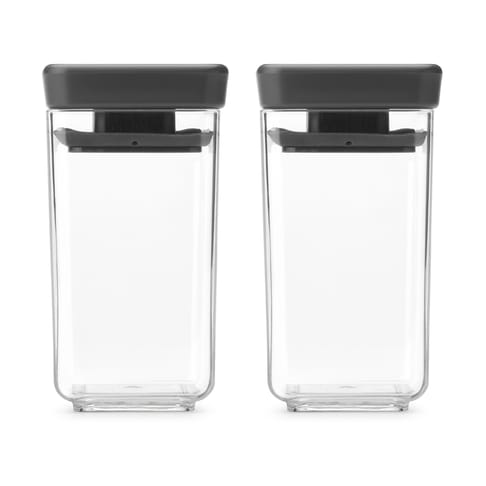 TASTY+ stackable container 2件 0.15 L - 深灰色 - Brabantia