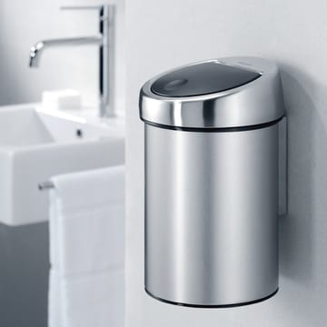 Touch Bin 垃圾桶 3 liters wall mounted - matte steel - Brabantia