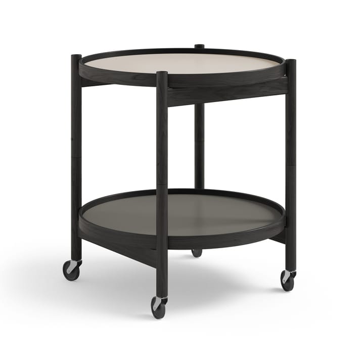 Bølling 托盘 桌子 model 50 - Stone, black lacquered oak stand - Brdr. Krüger