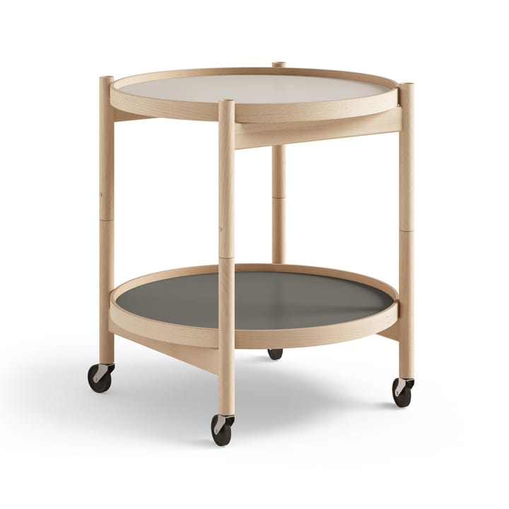 Bølling 托盘 桌子 model 50 - Stone, oiled beech stand - Brdr. Krüger