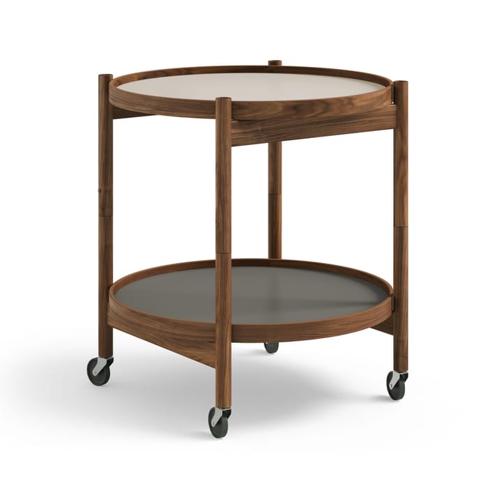 Bølling 托盘 桌子 model 50 - Stone, oiled walnut stand - Brdr. Krüger