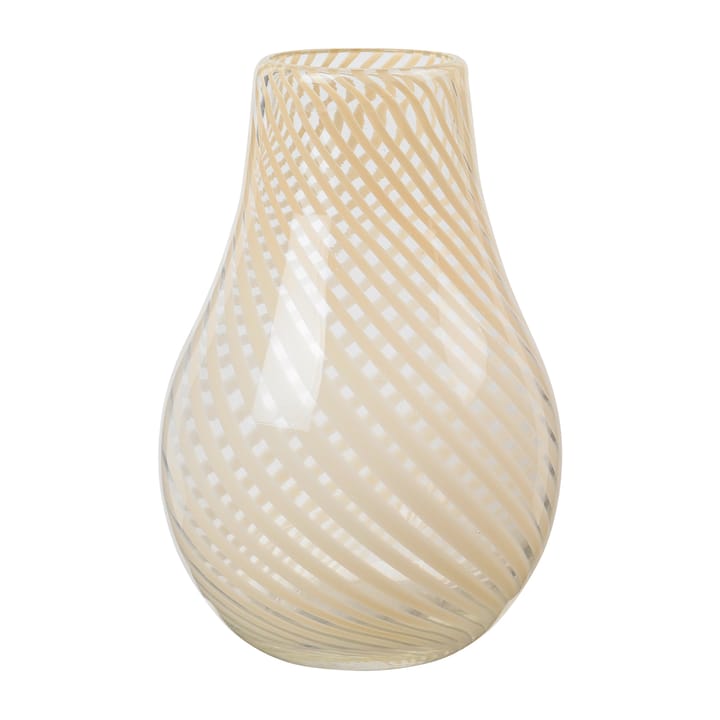 Ada Cross Stripe 花瓶 22.5 cm - Light 黄色 - Broste Copenhagen