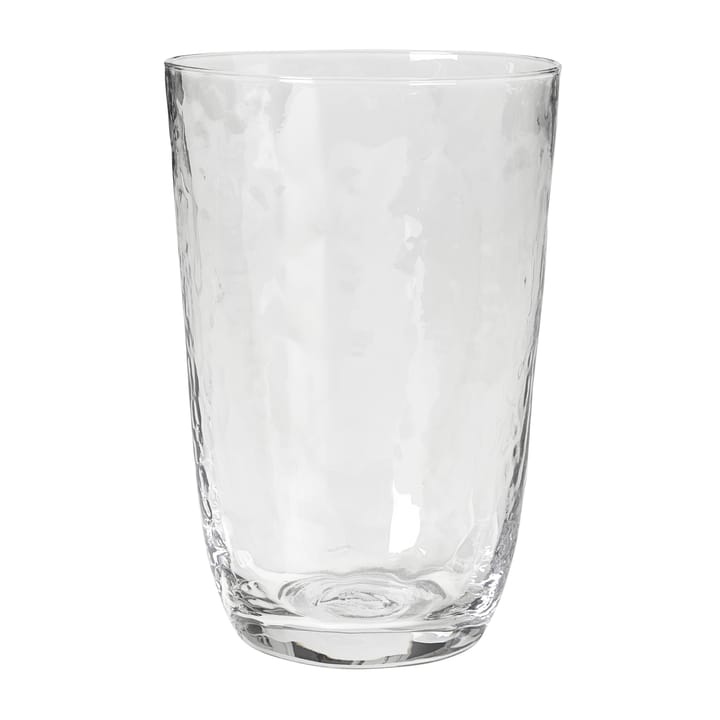 Hammered drinking glass 50 cl - Klar - Broste Copenhagen